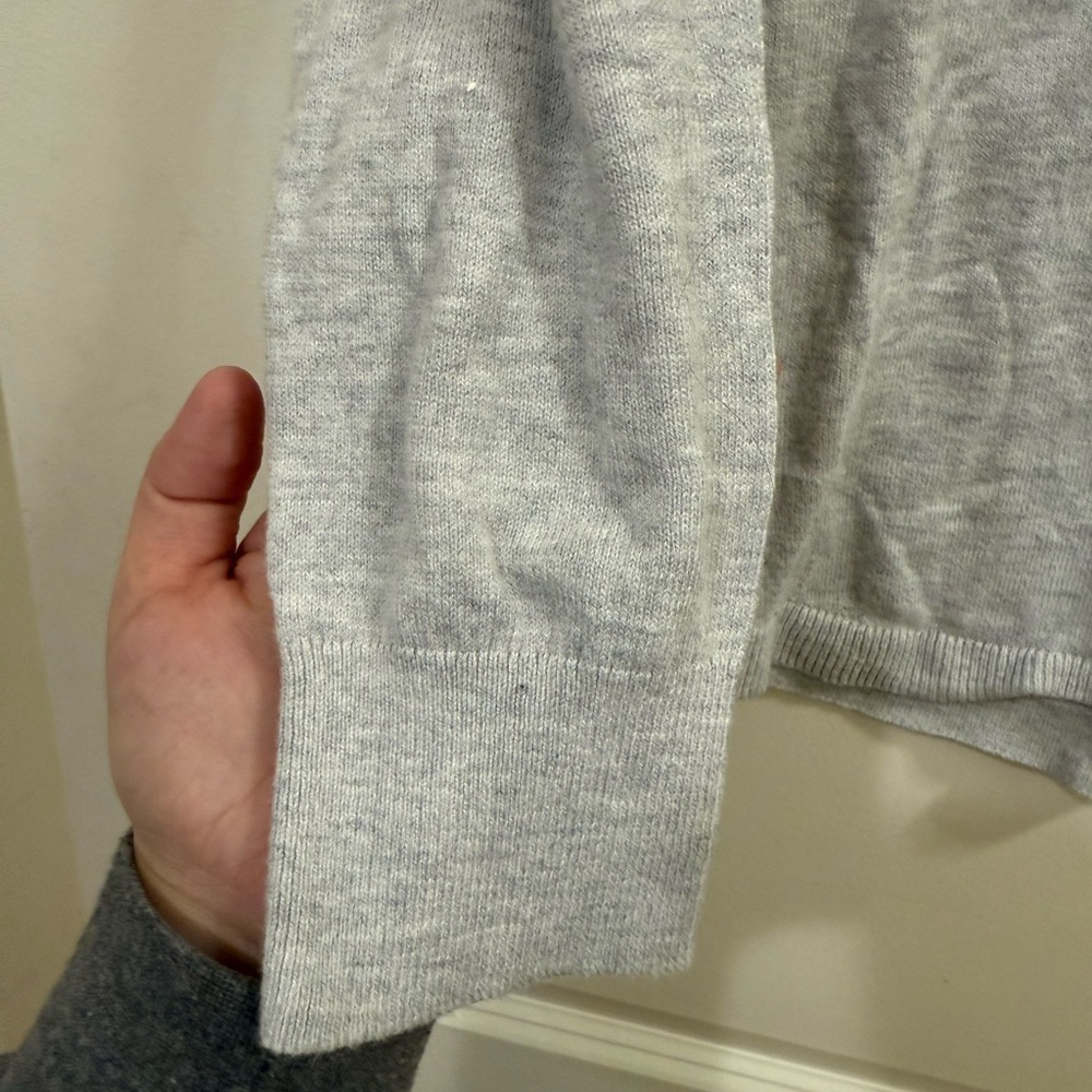 LOFT Heather Gray Knit Top - Picture 4 of 4